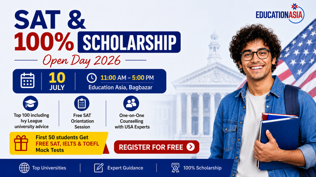 Gateway to USA Scholarships 2026 – SAT & 100% Scholarship Open Day